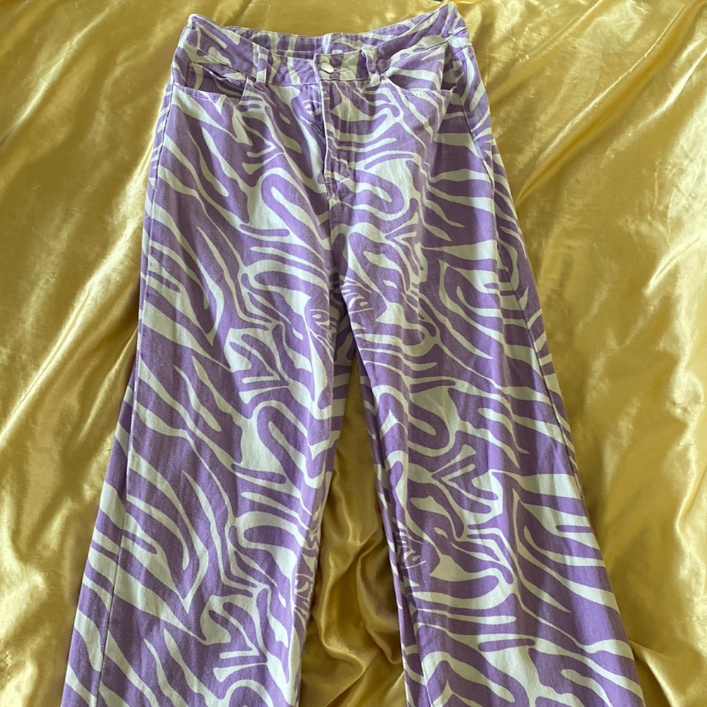 Purple Zebra Pants